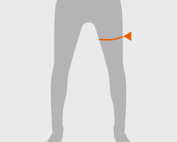 17: 太腿中間囲(ふとももちゅうかんまわり)